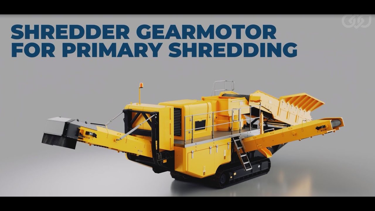 Shredder Gearmotor for primary shredding | R3 Series