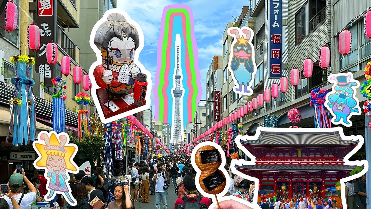 Walking to Tokyo Skytree from Tanabata Star Festival