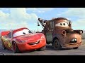 Cars 2006 Lightning McQueen and  Mater have fun كرتون السيارات برق بنزين وماطم