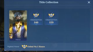 Hanzo 🔥GAMEPLAY Global No. 1 S40