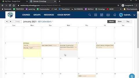 Schoology Reminders 2021