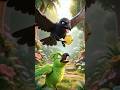 A Crow Stole Everything From This Parrot 😢🦜