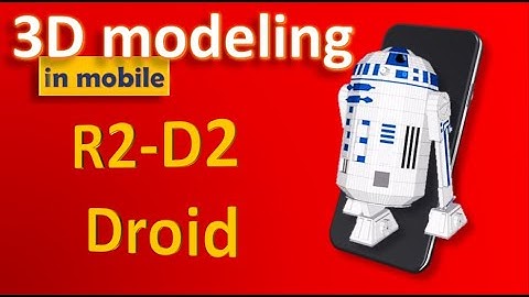 How to model a R2-D2 droid | Star Wars series