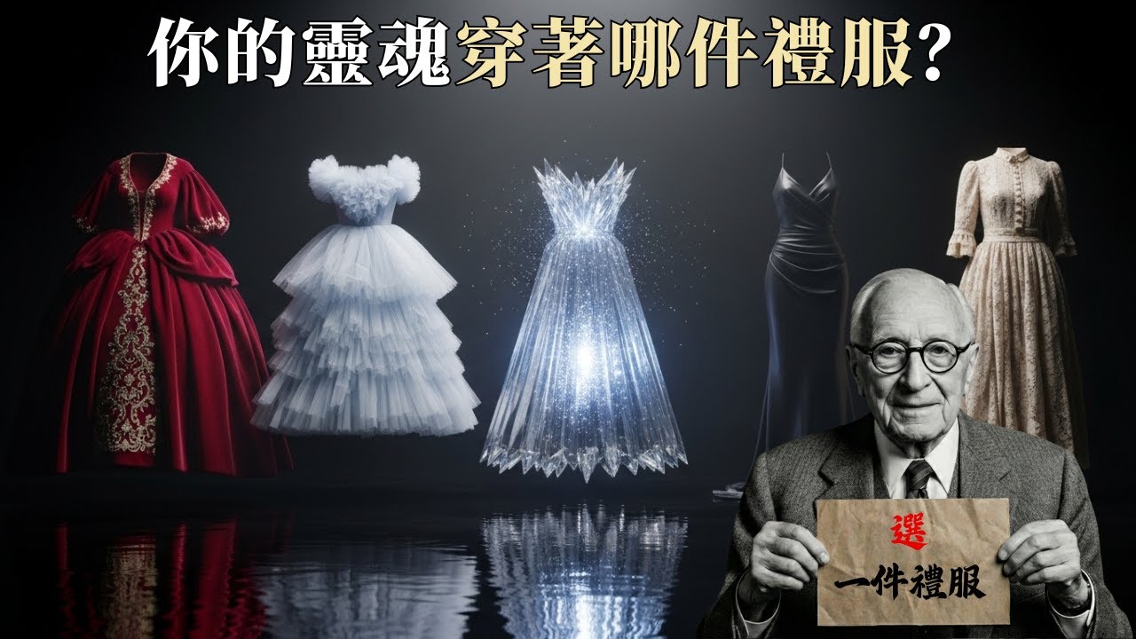 一眼看穿！這 5 件禮服，哪一件是你不敢脫下的「偽裝」？（榮格陰影測試）👗🎭