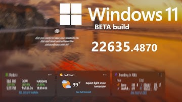 Windows 11 Beta build 22635.4870 - what