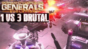 Generals Evolution 1 vs 3 Brutal - China Infantry - Red Alert 3 Zero Hour Remake