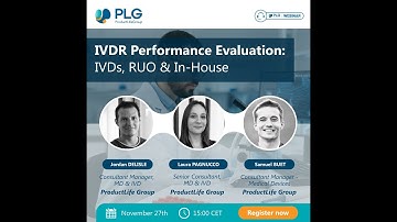 IVDR Performance Evaluation  IVDs, RUO & In House