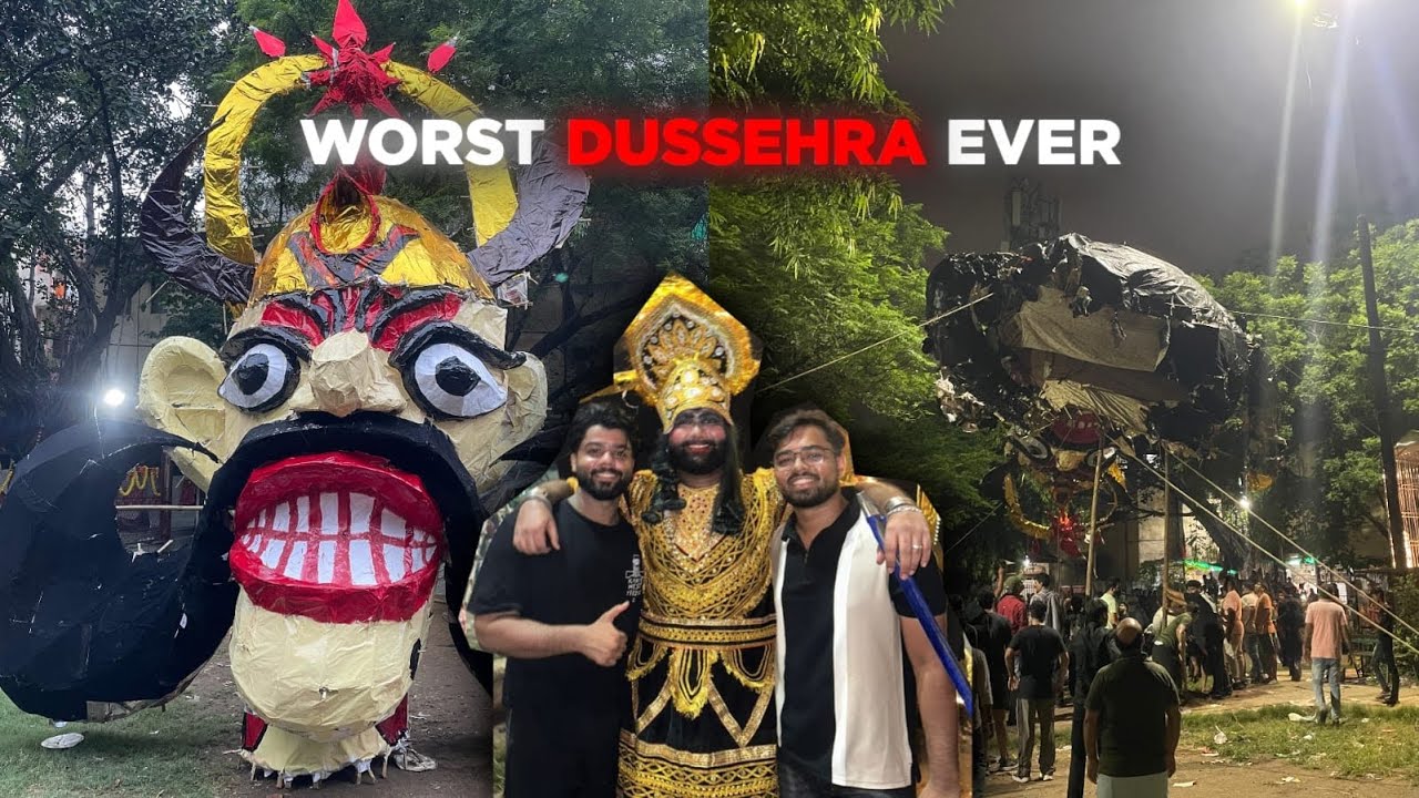 Ravan Dahan in Kalkaji Rahan Dahan 2025 Worst dusshera ever 2025💔 Kalkaji ka biggest ravan totgya 🤯