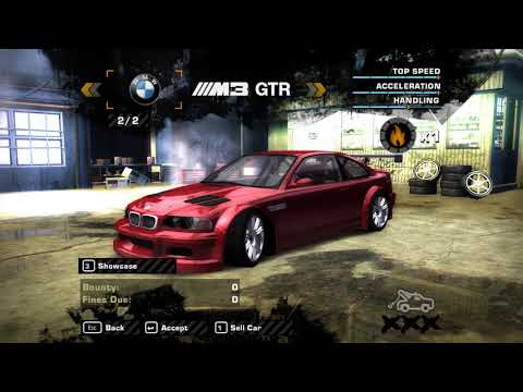 NFS Most Wanted - Skip DDay + Skip Career Intro = Get a red M3 GTR E46 in Career Mode!