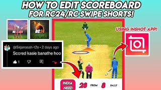 How To Edit Scoreboard For RC Swipe/ RC24 Shorts In Inshot App On Mobile screenshot 5