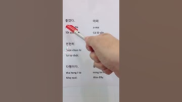 [Tiktok] Tiếng Hàn thông dụng giao tiếp hàng ngày