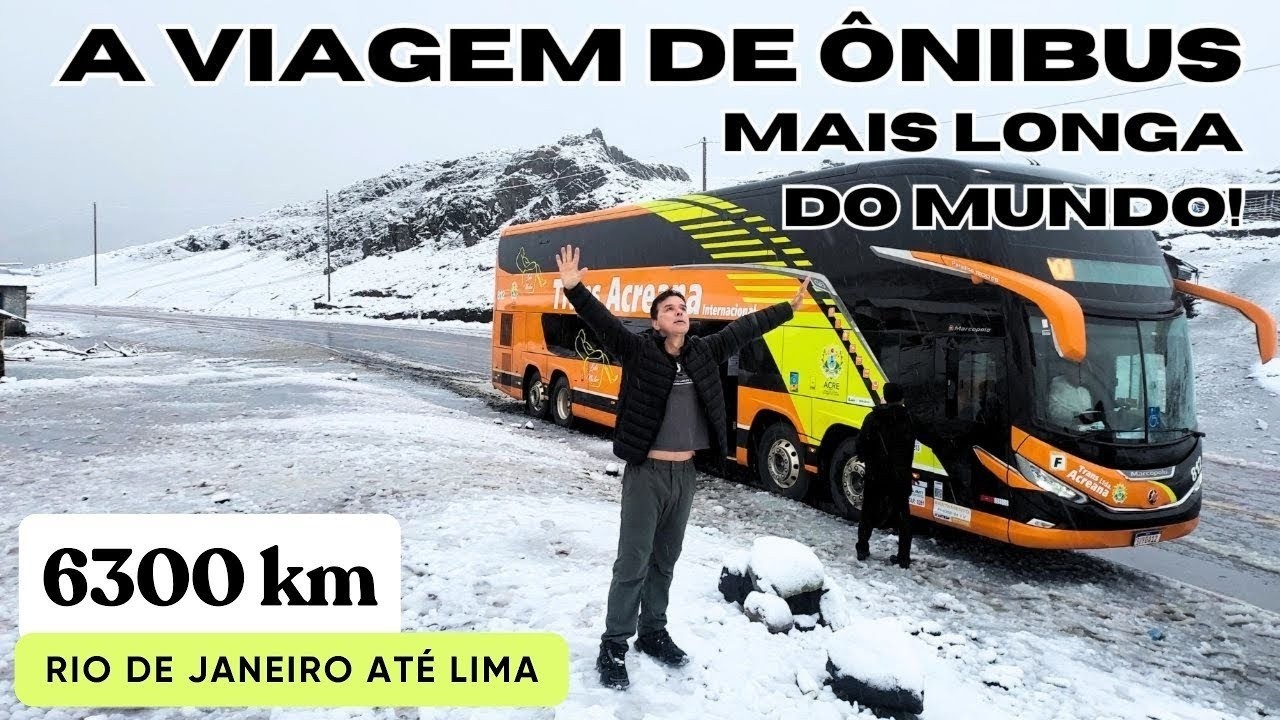 Tensão e Surpresas na Viagem de ônibus mais Longa do Mundo. Rio de Janeiro até Lima, Peru.