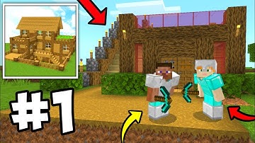 How To Modern Wooden House In Block Crazy Robo World Multiplayer Survival Walkthrough Gameplay #1