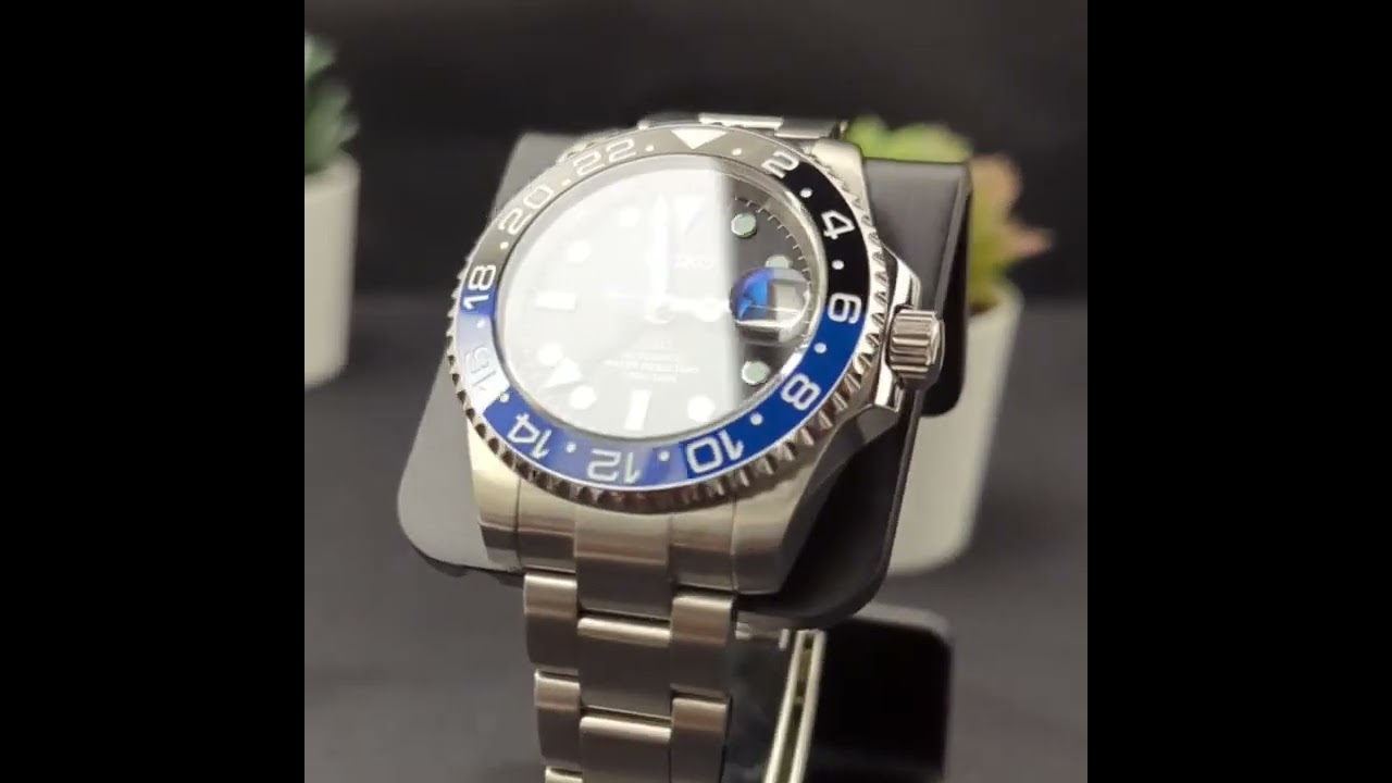 ✅ MONTRE MARQUE SEIKO MOD GMT BATMAN BLACK BLUE AUTOMATIQUE NH34 ! 📞+33 06 72 29 3188 (WHAT'S APP)📞