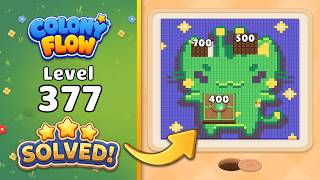 Colony Flow! - Level 377 Walkthrough 🧩 | Solution & Gameplay (ABI GAMES) 🐜