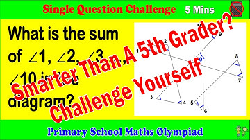 Primary School Math Olympiad - Single Question Challenge, 5 Minutes.