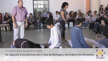 Curso de Primeros Auxilios en la UNdeC