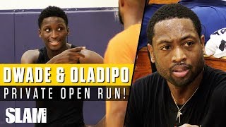 Dwyane Wade & Victor Oladipo WENT AT IT in Private NBA Run with #RemyWorkouts!🔥