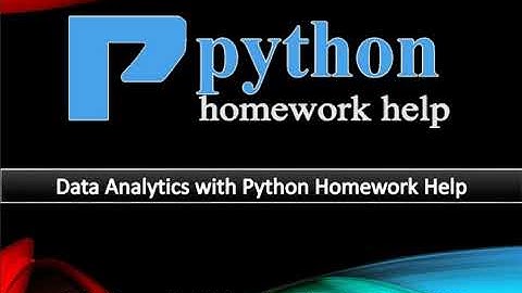 Online Python Homework Help