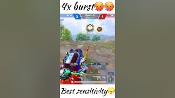 🎯 “Best 4x Burst Sensitivity 🔥 | Zero Recoil Settings in BGMI”#bgmishorts #trending #4xscope