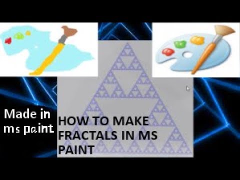 HOW TO CREATE FRACTALS IN MS PAINT (Sierpinski triangle) - YouTube