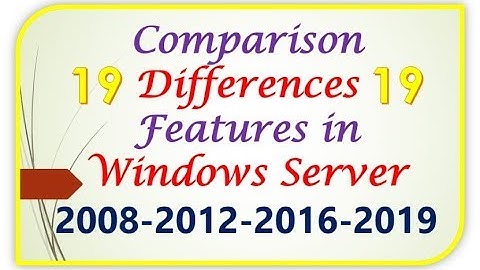 Server 2008-2012-2016-2019-Differences-Features-Comparison, 19 New Features in Server 2019