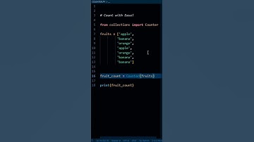 Super easy trick to count element in list or string | #python
