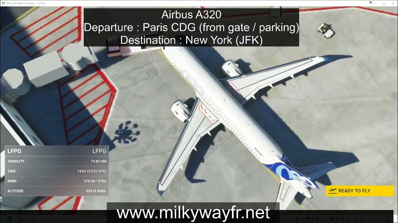 Airbus A320 Vol complet (8h) de Paris CDG à New York JFK (USA) YouTube Airbus A320 Vol complet (8h) de Paris CDG à New York JFK (USA) YouTube