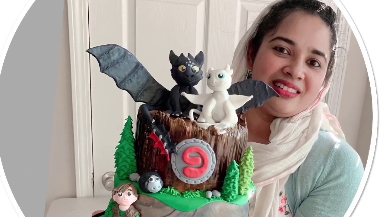 ‘How To Train A Dragon ‘ Themed Cake Making