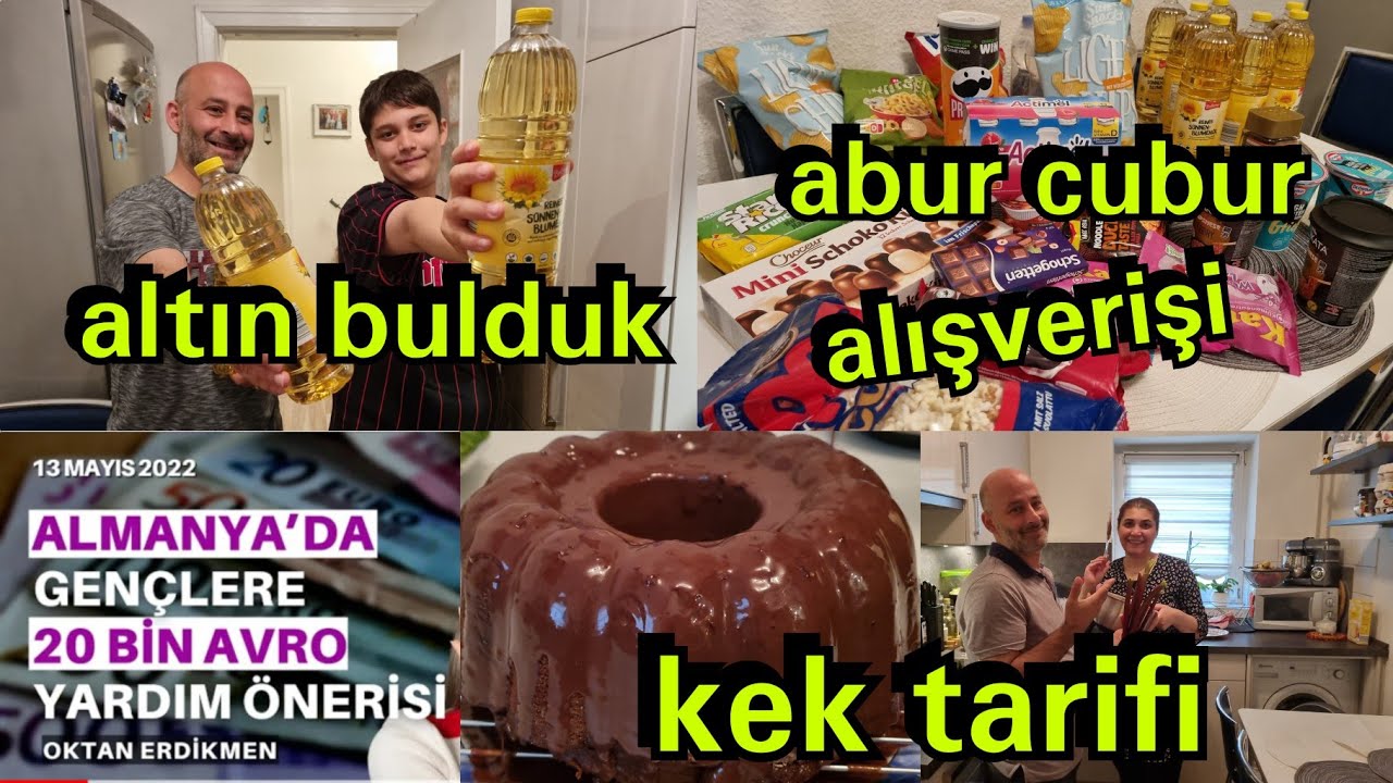 ALMANYA'DA???? GENÇLERE 20 BİN AVRO PARAMI VERCEK???? PAMUK KEK TARİFİ ❗ABUR CUBUR ALIŞVERİŞİ???? GÜNLÜKVLOG
