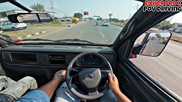 बवाल चीज़🚀बना दी Eicher ने😍First drive impression of Eicher Pro X Diesel ! POV driving