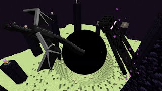 NETHER AND END VS BLACK HOLE - MINECRAFT screenshot 4