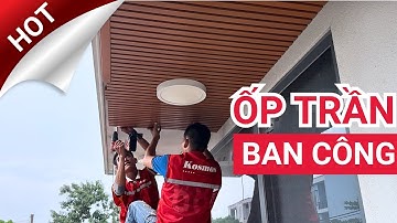 Hướng dẫn thi công tấm ốp composite ngoài trời phủ ASA | Tấm ốp gỗ nhựa ASA | Ốp trần ngoài trời