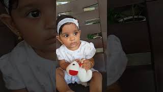 Super mama ready 1,2,3 # funny video# Nila with her new cute toy#🐶