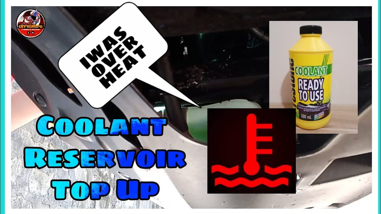 Moto Vlog 26 How top up coolant in coolant reservoir YouTube