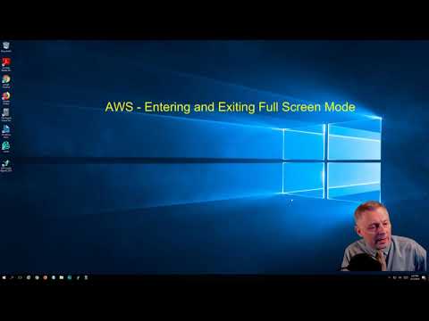 AWS - Enter/Exit Full Screen Desktop Mode