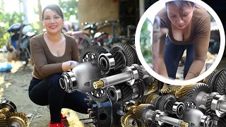 Full video: Girl Mechanic: Repair and replace piston rings of Diesel internal combustion engines