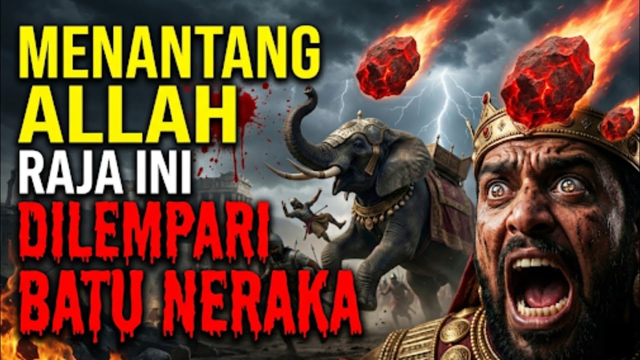 Mendebarkan! Hujan Batu Neraka Sijjil Hancurkan 60.000 Pasukan Gajah Abrahah