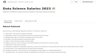 Exploratory Data Analysis Intro // Kaggle Data Science Salaries