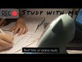 Study with me latenight edition with soft piano tracks