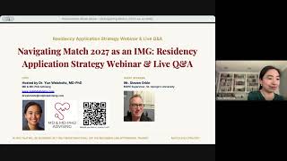 Navigating Match 2027 as an IMG | Residency Application Strategy Webinar (Personal Statement, MSPE)