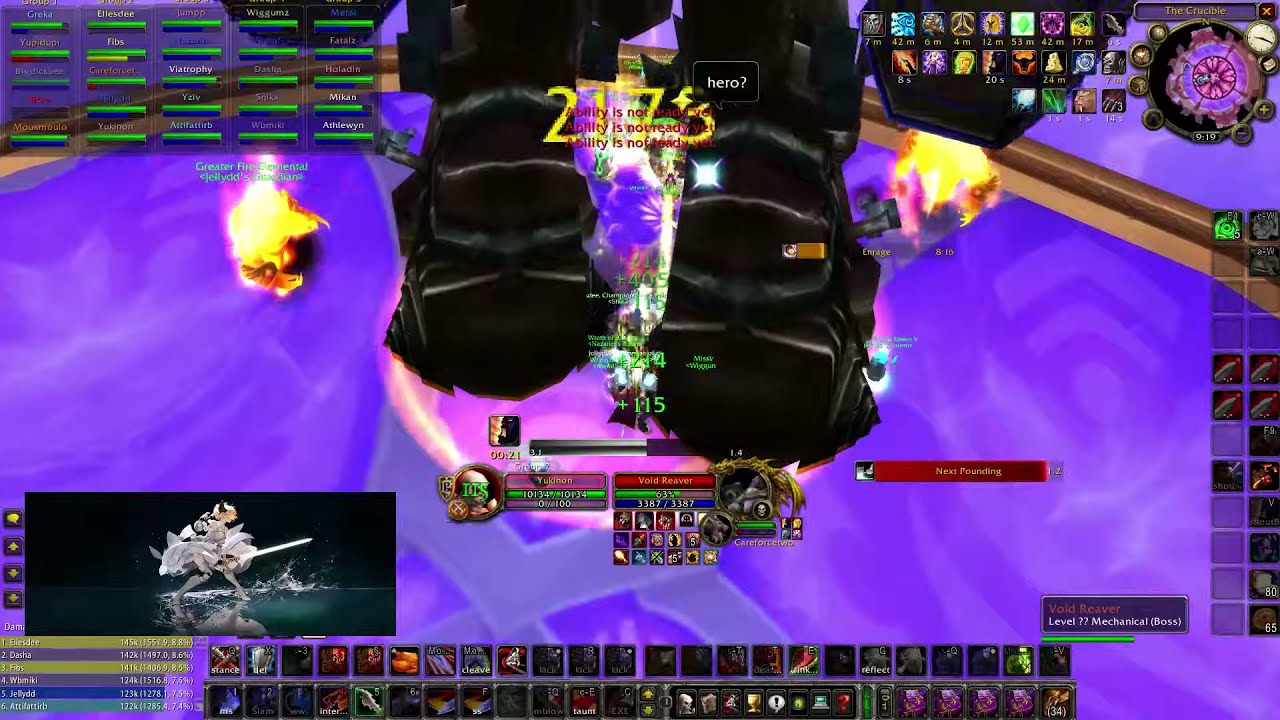 Shinasu vs. Void Reaver (Arms Warrior Pov)