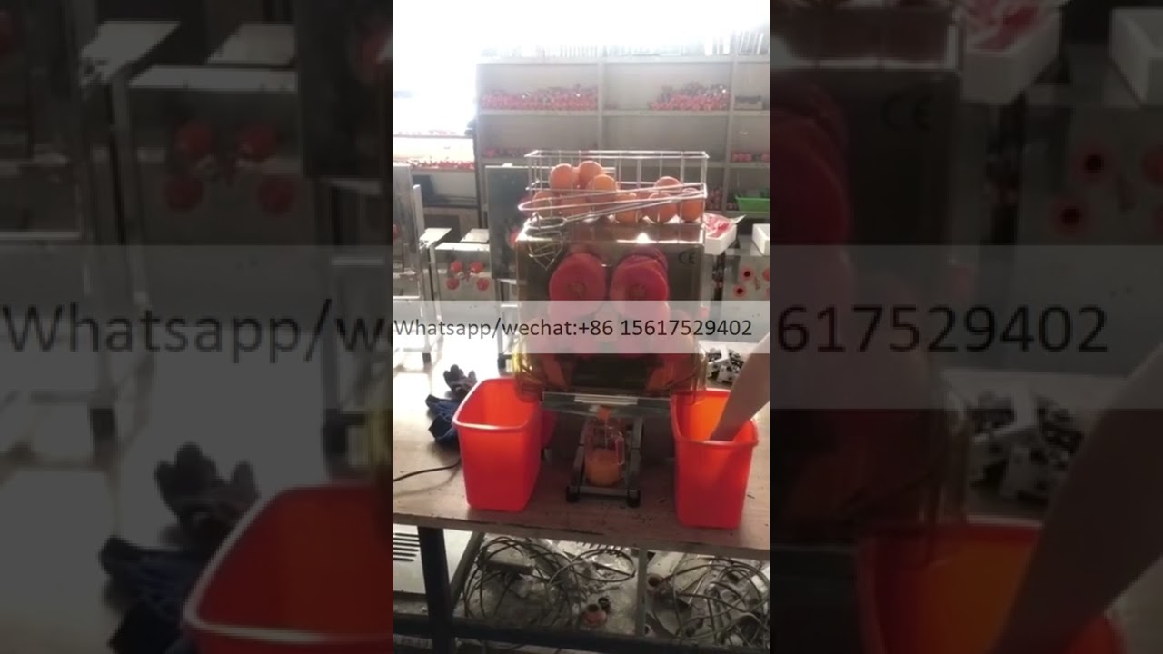 Automatic Stainless Steel Tank orange juicer fresh squeezed orange juice extractor machine