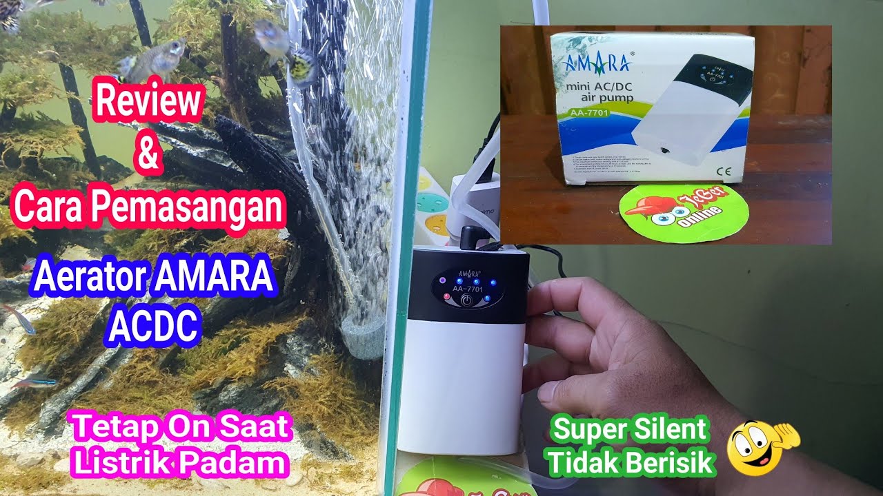Review & Cara Pemasangan Aerator AMARA ACDC Listrik Padam Tetap Nyala & Gak berisik