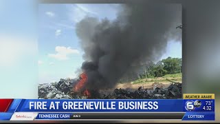 Crews extinguish debris fire at Greeneville foundry