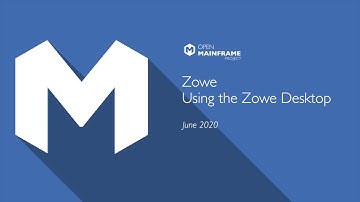 Using the Zowe Desktop