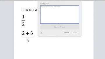 Type fractions in Pages Mac