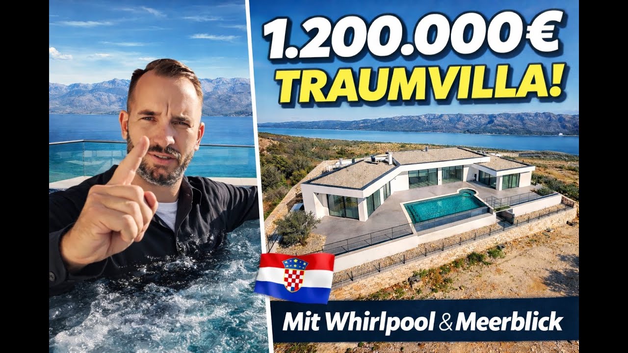 Luxusvilla mit Infinity-Pool in Kroatien 🇭🇷  1,2 Mio. €