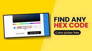 How to find a color's hex code for free (HTML Color Codes)