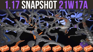 Minecraft 1.17 Snapshot 21w17a Noodle Caves & Copper Changes